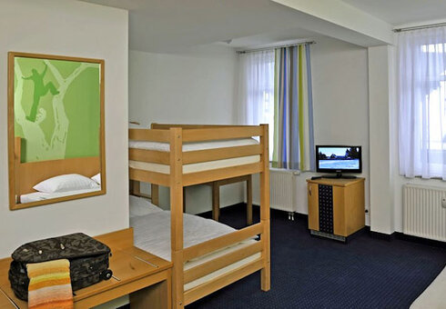 Blick in ein Gästezimmer