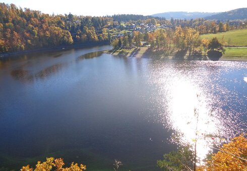 Blick auf den Bleilochstausee