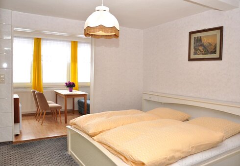 Blick in ein Gästezimmer