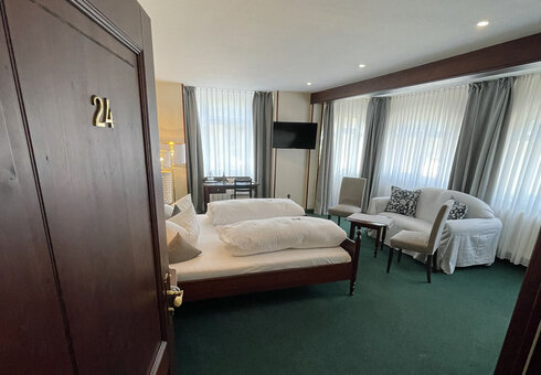Blick in ein Gästezimmer
