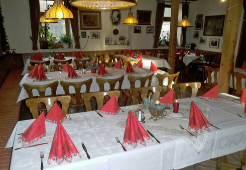 Blick in einen Gastraum