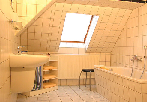 Blick in ein Badezimmer