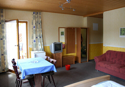 Blick in ein Gästezimmer
