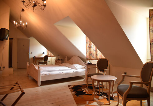 Blick in ein Gästezimmer