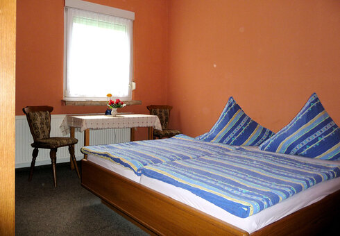 Blick in ein Gästezimmer