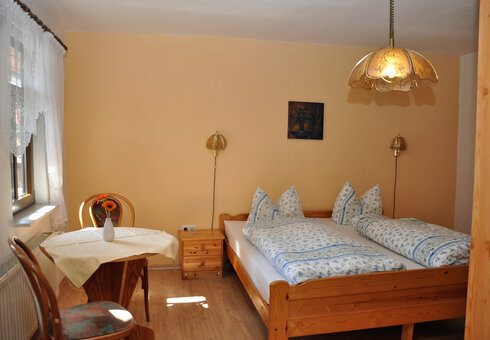 Blick in ein Gästezimmer