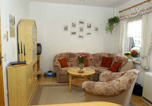 Blick in das Wohnzimmer