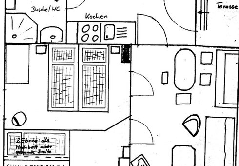 Grundriss vom Ferienhaus Helga, Zella-Mehlis