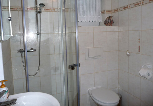 Blick in das Badezimmer