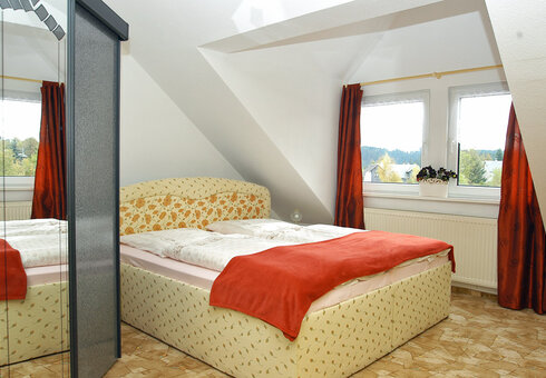 Blick in eine Ferienwohnung (Schlafzimmer)