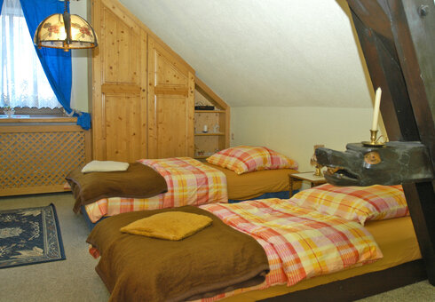 Blick in ein Gästezimmer
