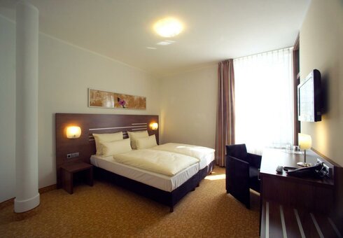 Blick in ein Gästezimmer