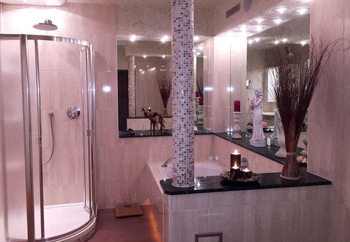 Blick in ein Badezimmer