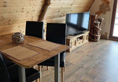 Blick in die Finnhütte