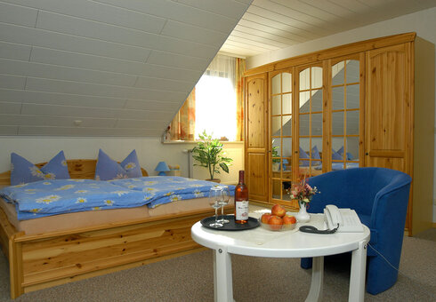 Blick in ein Gästezimmer