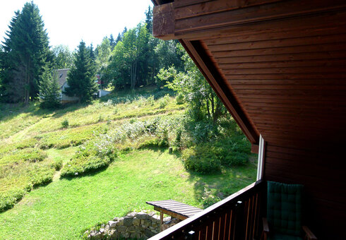 Blick vom Balkon