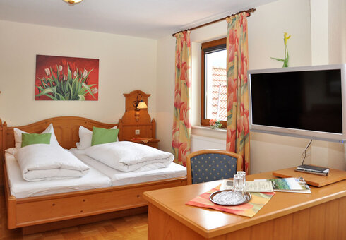 Blick in ein Gästezimmer