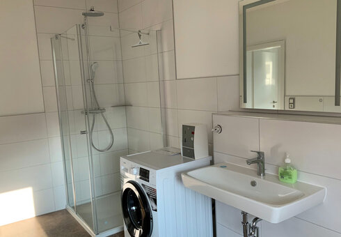 Blick in das Badezimmer