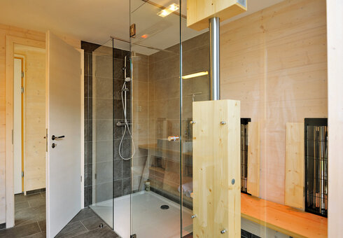 Blick in ein Badezimmer