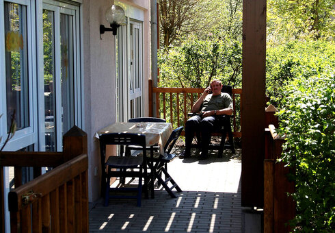 Auf der Terrasse