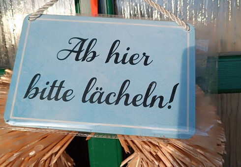 Bitte ab hier lächeln!