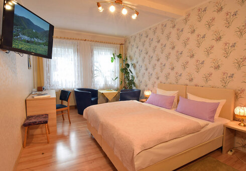 Blick in ein Gästezimmer