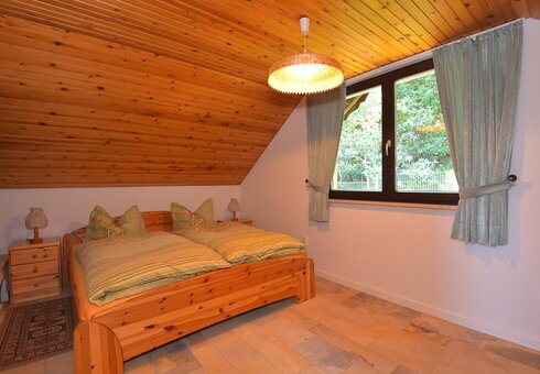 Blick in ein Schlafzimmer