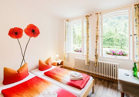 Zimmer im Gruppen- und Ferienhaus