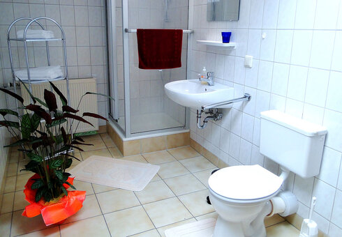 Blick in ein Badezimmer