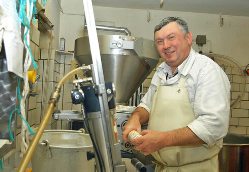 Fleischer bei der Arbeit