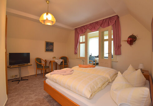Blick in ein Gästezimmer
