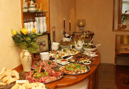 Buffet im Restaurant