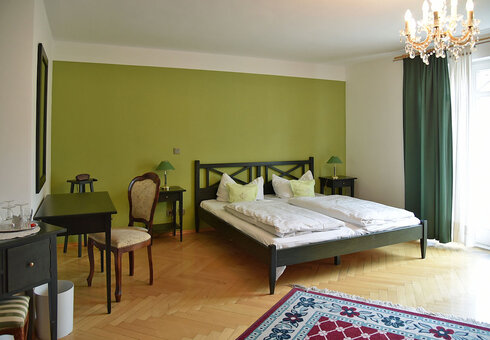 Blick in ein Gästezimmer