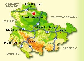 Lagekarte Sondershausen