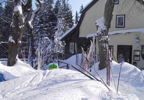 Gasthaus im Winter