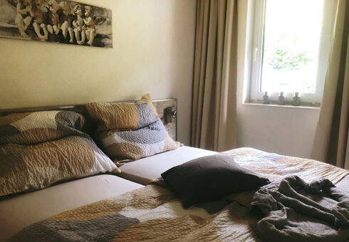Blick in ein Gästezimmer