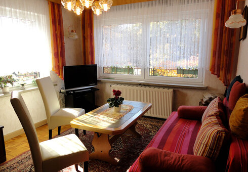 Blick in das Wohnzimmer