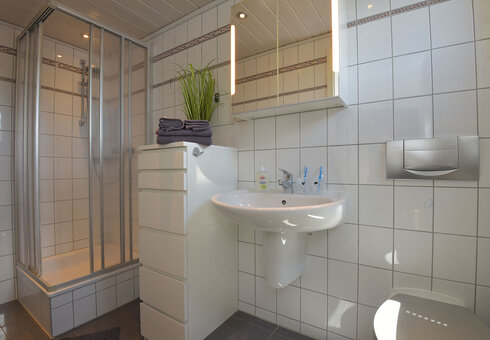 Bad mit Dusche / WC