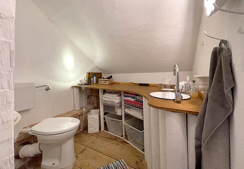 Blick in das Badezimmer