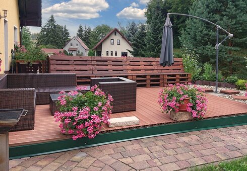 Terrasse am Haus