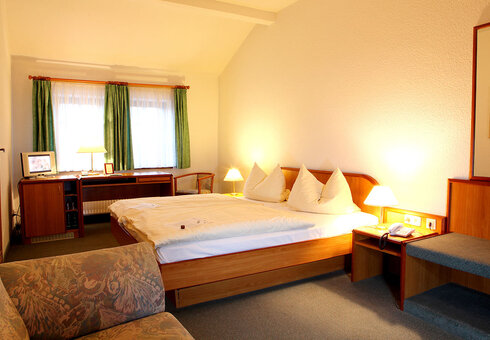 Blick in ein Gästezimmer