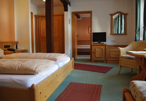 Blick in ein Gästezimmer