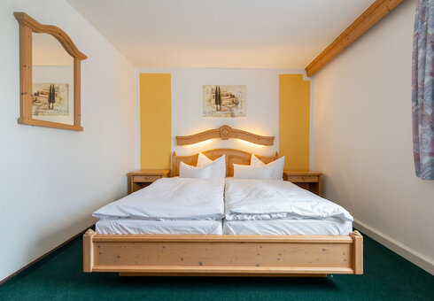 Blick in ein Gästezimmer