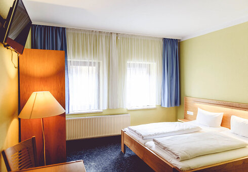 Blick in ein Gästezimmer