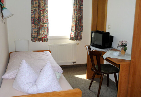 Blick in ein Gästezimmer