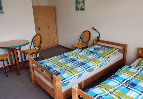 Blick in ein Gästezimmer
