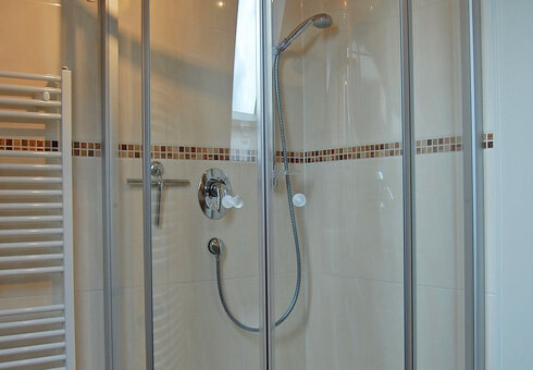 Blick in das Badezimmer