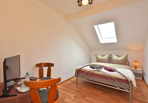 Blick in ein Gästezimmer