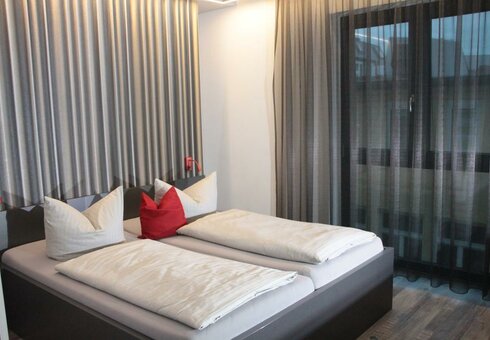Blick in ein Gästezimmer
