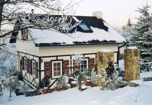 Das Ferienhaus im Winter